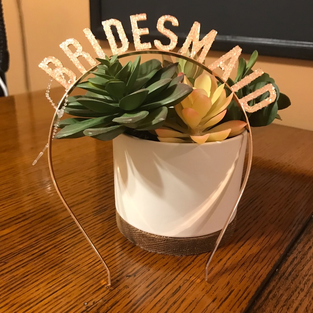 Rose gold Bridesmaid Headband NWOT